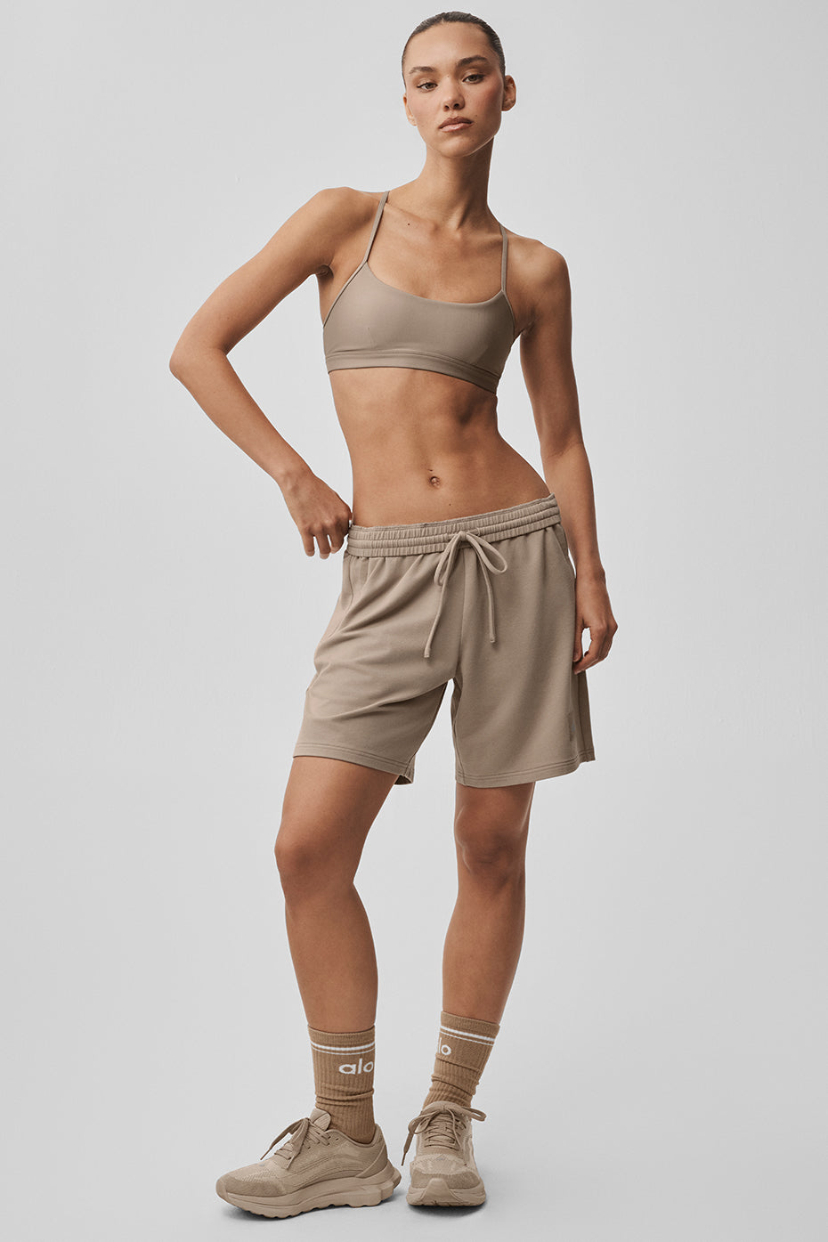 Airlift High-Waist 7/8 Line Up Legging - Gravel | ALO