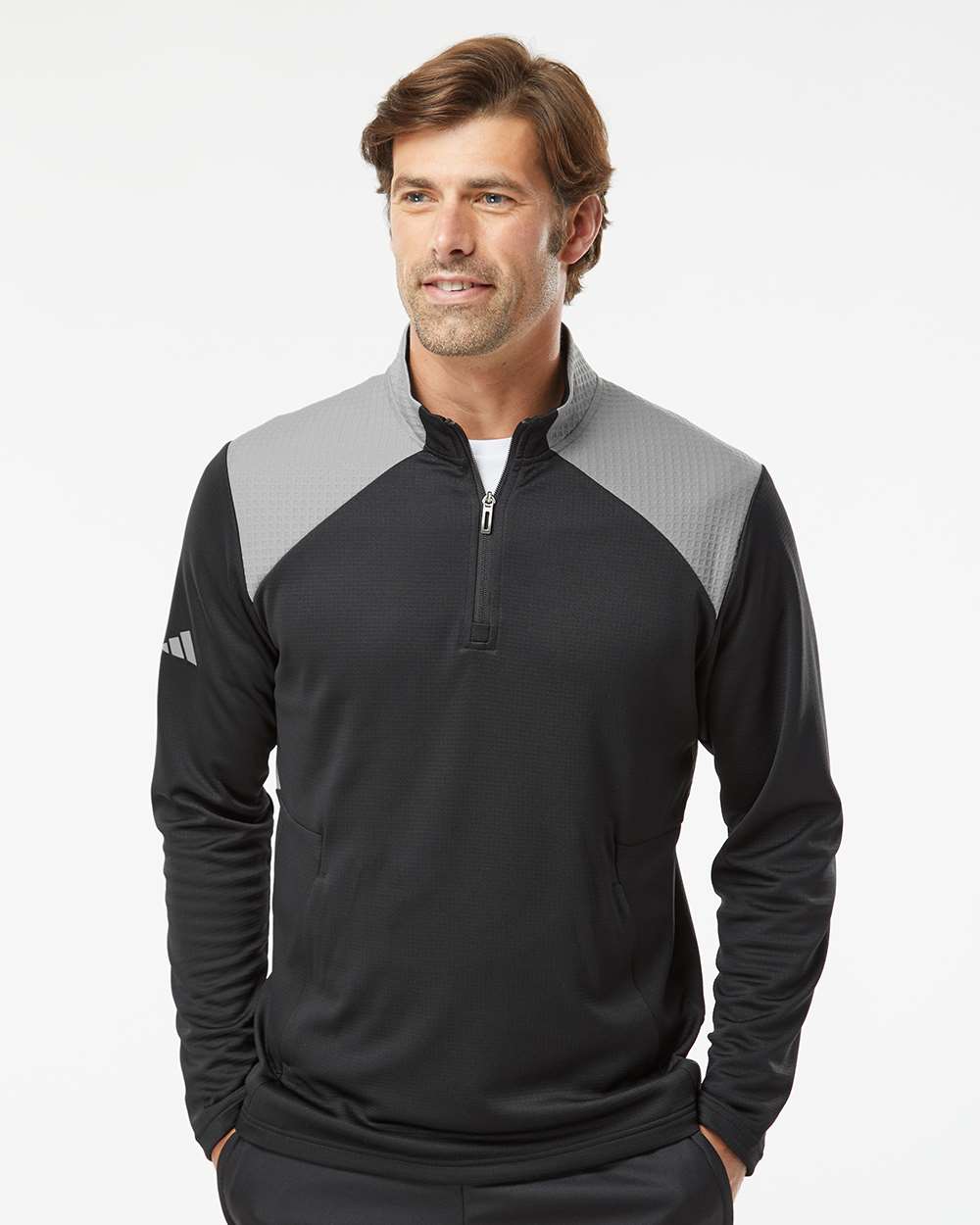 adidas A532 Men's Media 1/4-Zip Pullover | S&S
