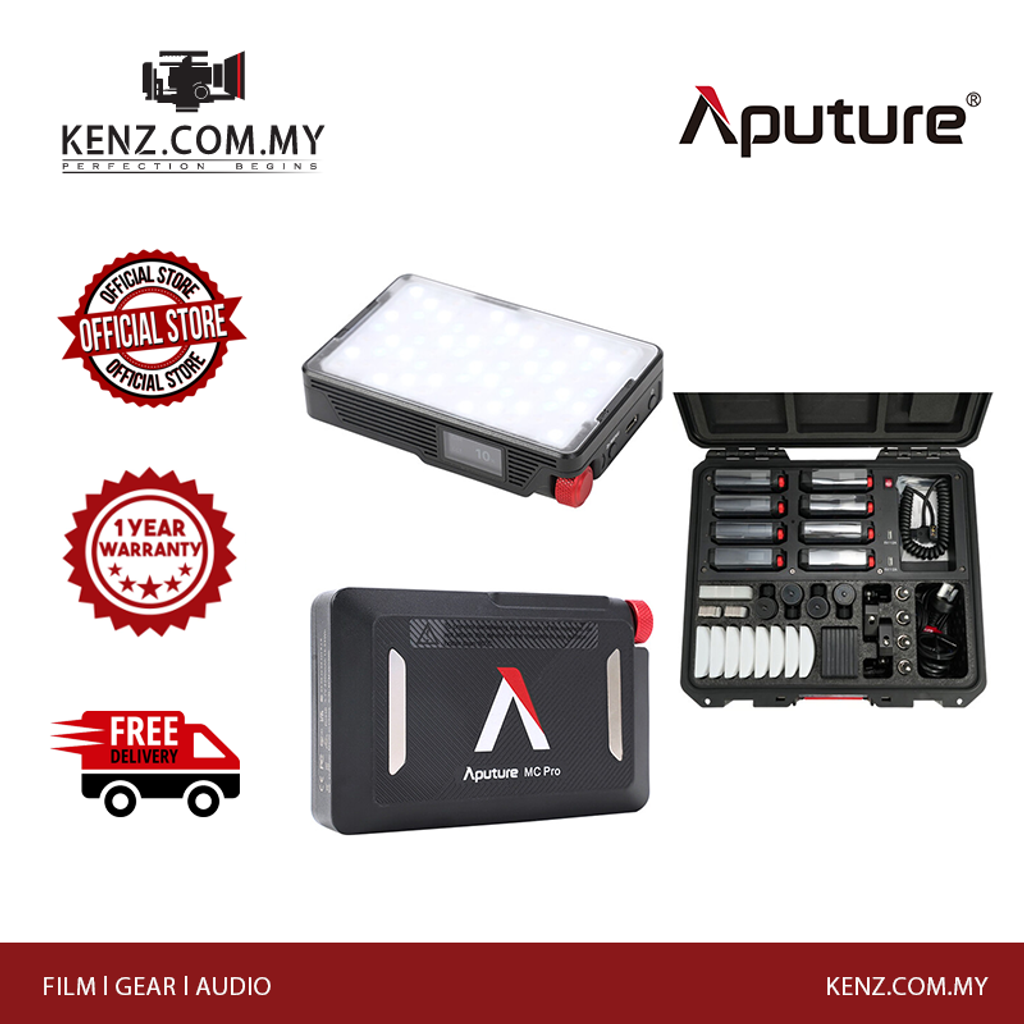 Aputure MC / MC Pro RGBWW LED Light Panel Travel Kit with Charging