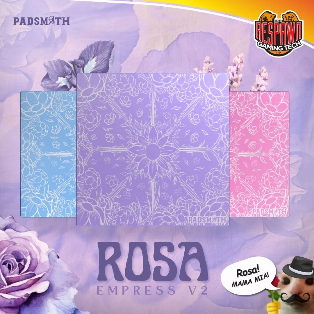 Padsmith Empress V2 Rosa | Balanced Glass Mousepad – Respawn