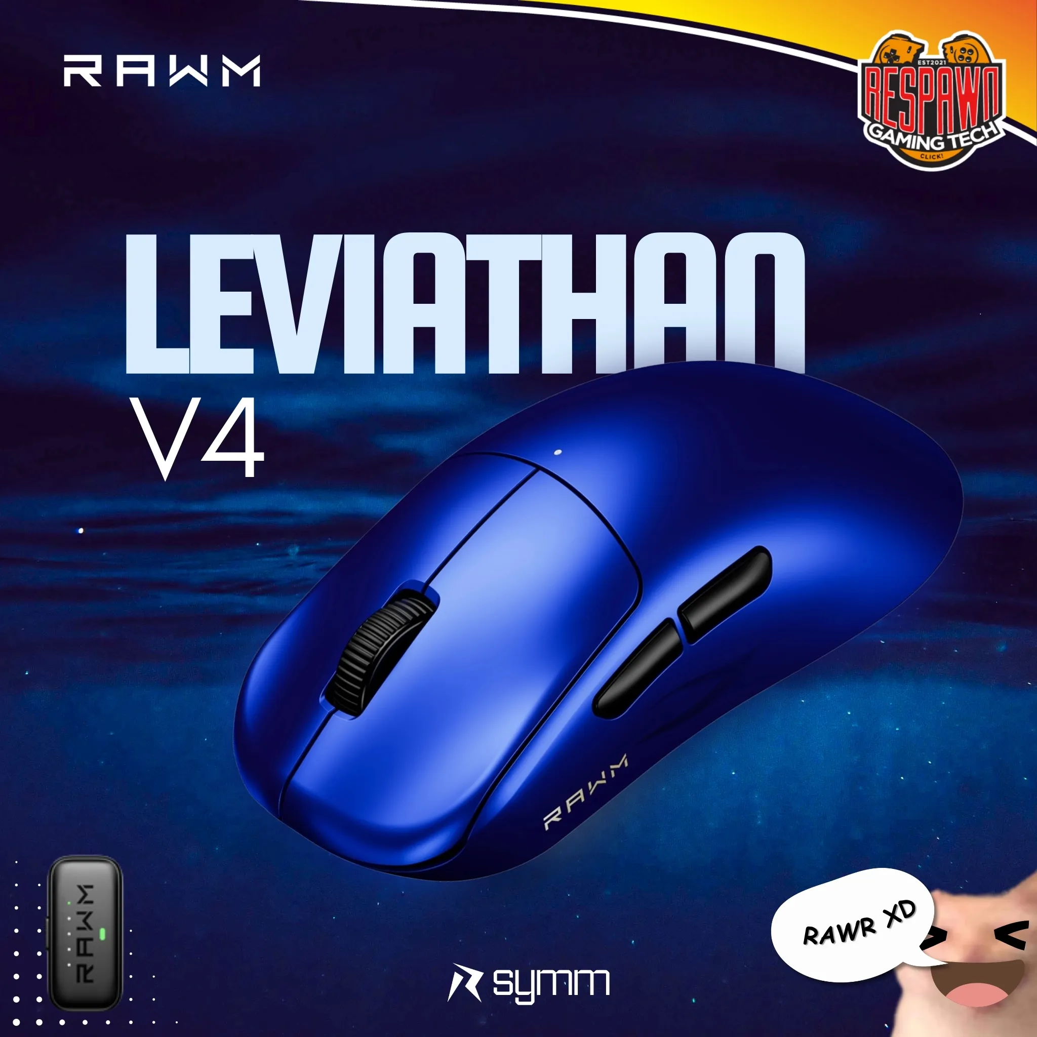 RAWM Leviathan V4 (8K Capable) Wireless Gaming mouse – Respawn