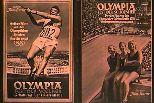 Olympia Original 1938 German Movie Program Set of 2 - Posteritati