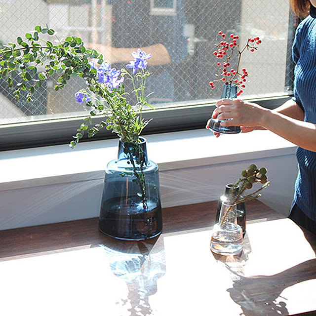 ホルムガード フローラ ベース 24cm ロング クリア Holmegaard Flora