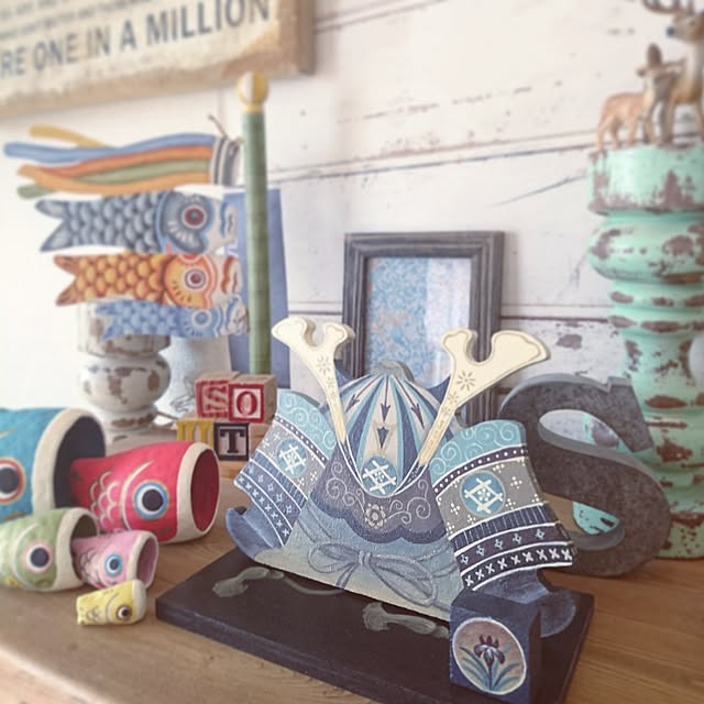 トールペイント こどもの日のおしゃれなアレンジ・飾り方のインテリア