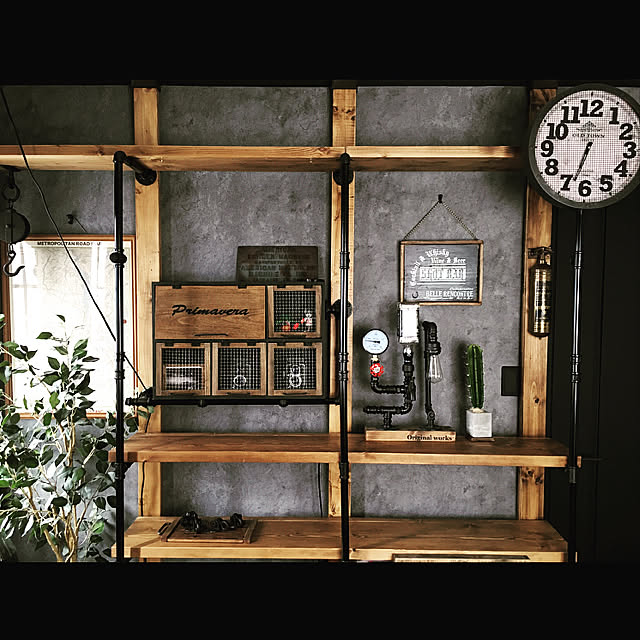 男前 棚DIYのインテリア・手作りの実例 ｜ RoomClip（ルームクリップ）