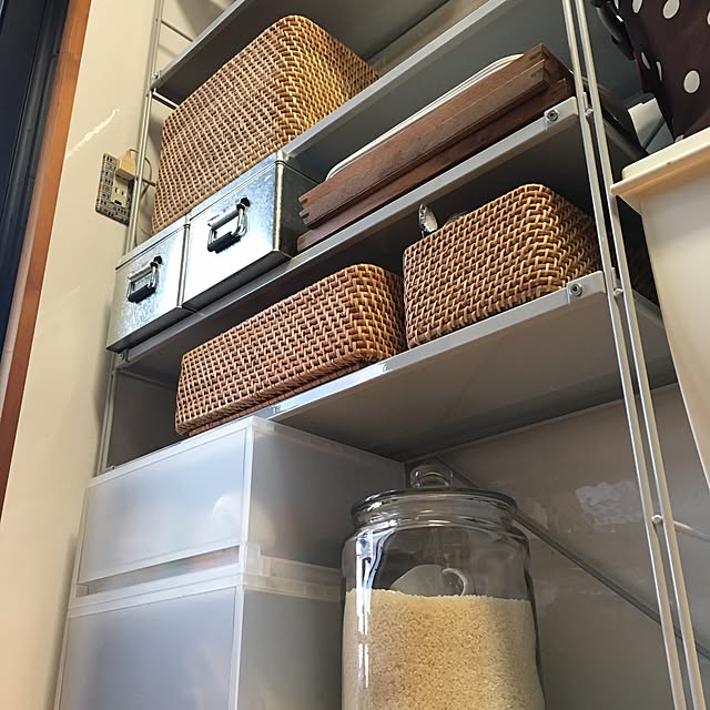 無印良品 スチールユニットシェルフ・奥行25cmタイプ・追加用帆立