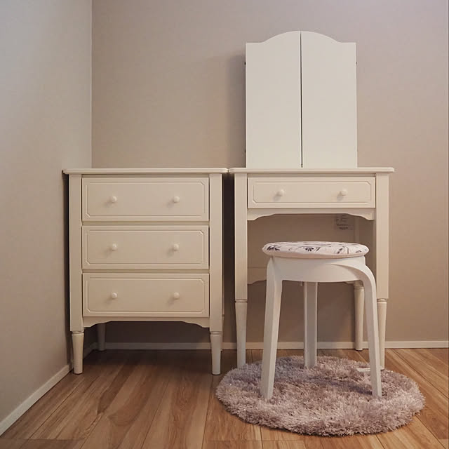 フランフラン Francfranc ミーオ ドレッサー （ホワイト）【W600〜920