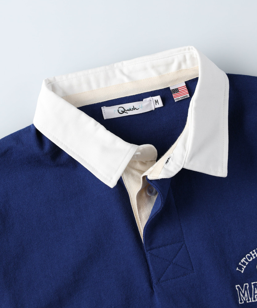 WEB限定】袖ラインBIGラガーシャツ(M ネイビー): トップス｜Right