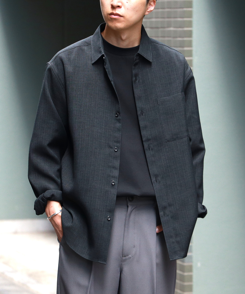 軽量・快適な着心地】レギュラーカラーロングスリーブシャツ