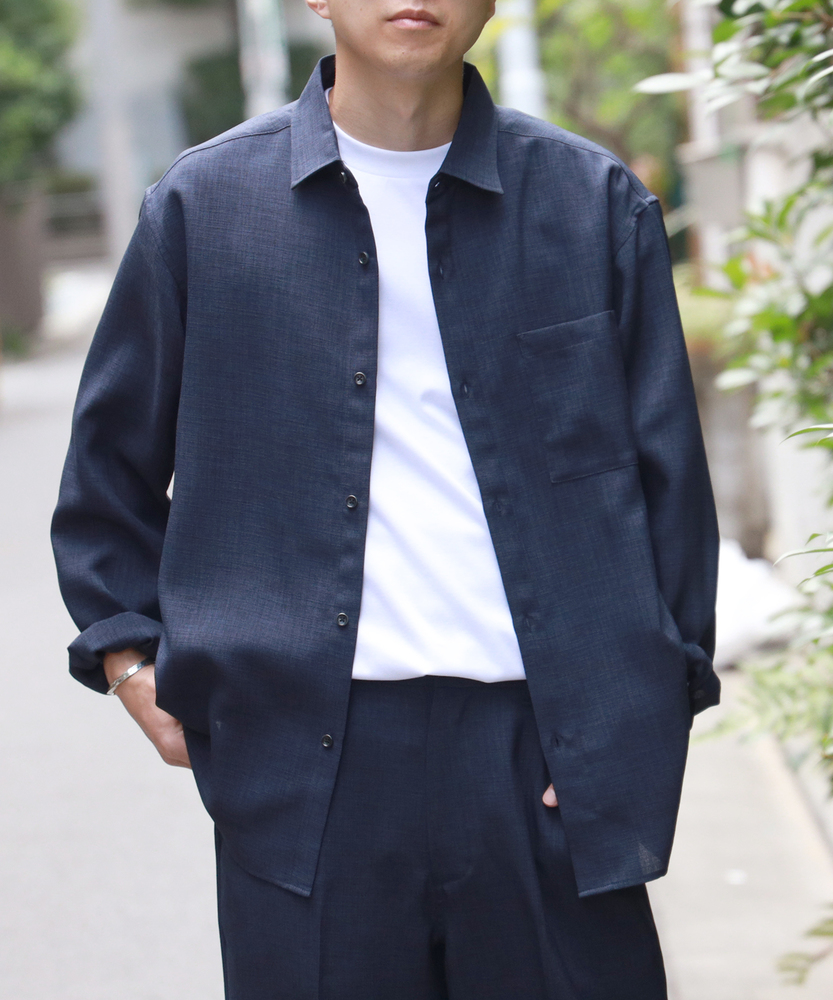 軽量・快適な着心地】レギュラーカラーロングスリーブシャツ