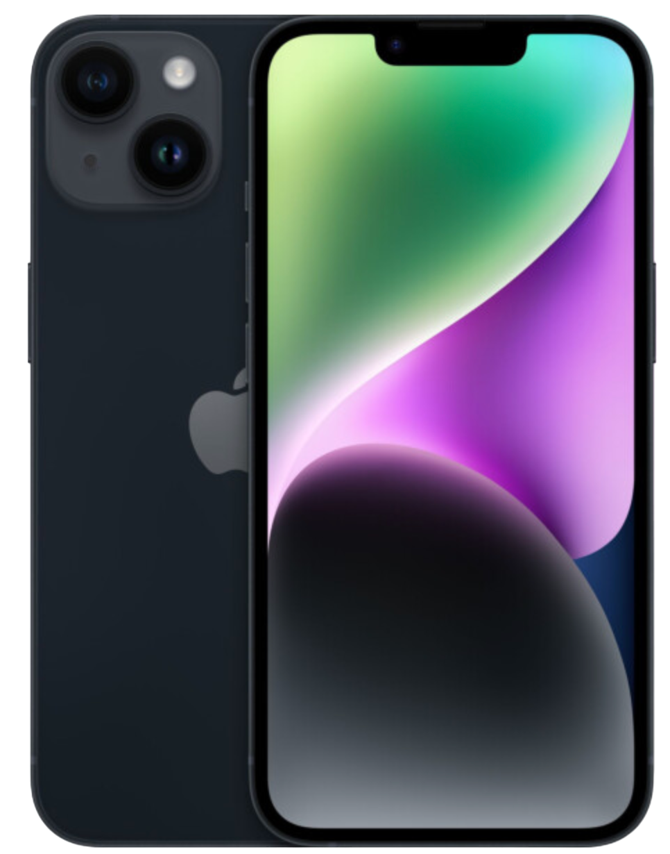 Refurbished iPhone 14 128GB Zwart