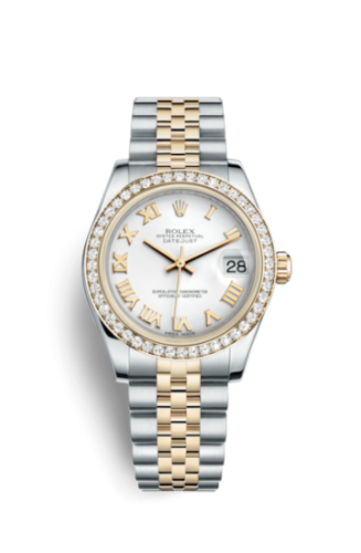 Rolex 178383-0012 : Datejust 31 Rolesor Yellow Diamond / Jubilee