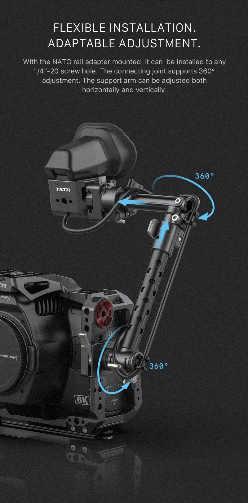 New Tactical Camera Cage for BMPCC 6K Pro | Tilta