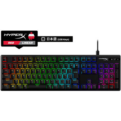 HyperX ハイパーエックス Alloy Origins (Red) PBT - JP Layout 有線
