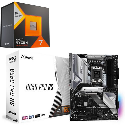 セット商品（AMD + ASRock） AMD Ryzen7 7800X3D + ASRock B650 Pro RS