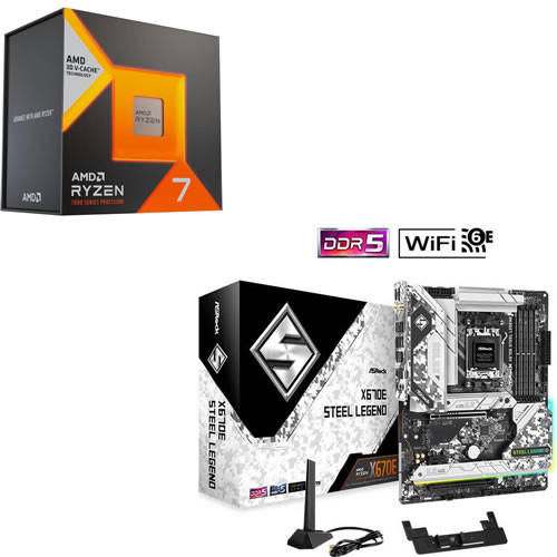 セット商品（AMD + ASRock） AMD Ryzen7 7800X3D + ASRock X670E Steel