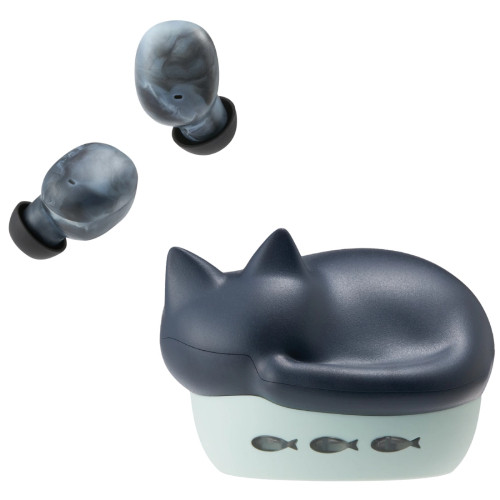 Radius NEKO HP-C28BTK (クロ) 猫のかたちの完全ワイヤレスイヤホン