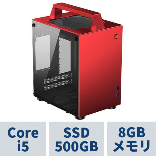 STORM STORM コンパクトPC / TS-I5400MT8R (RED) / 両サイドガラス