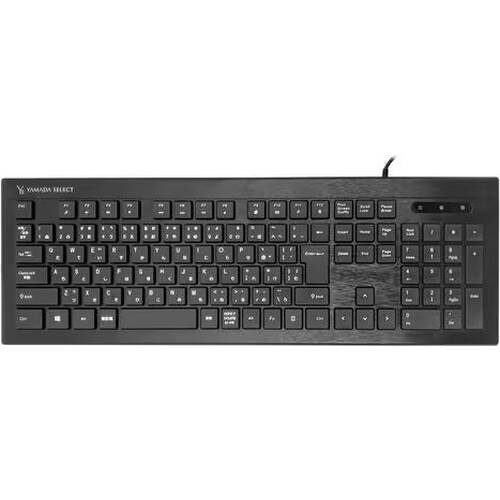 YAMADA ヤマダ YMKB109J1(K) 日本語配列フルキー 薄型キーボード