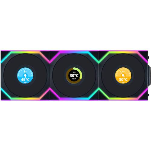 Lian Li リアンリー UNI FAN SL Wireless BK UF-SL120-LCD-WLS-3B LCD