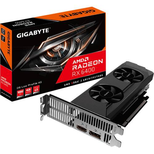 GIGABYTE ギガバイト Radeon RX 6400 D6 LOW PROFILE 4G GV-R64D6-4GL