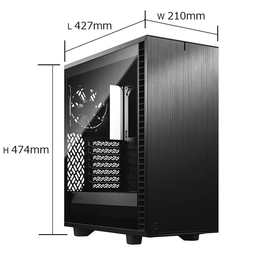 Fractal Design フラクタルデザイン Define 7 Compact Black TG Light