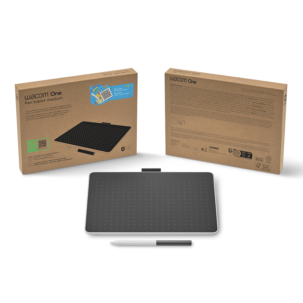 WACOM ワコム Wacom One ペンタブレット medium [CTC6110WLW0D