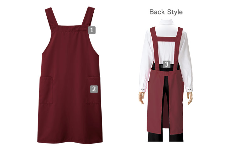 胸当てエプロン[男女兼用](32-27326) | 株式会社ボストン商会