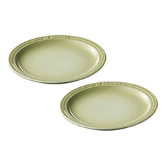 ル・クルーゼ[Le Creuset]のラウンド・プレート(2枚入り) ワサビ