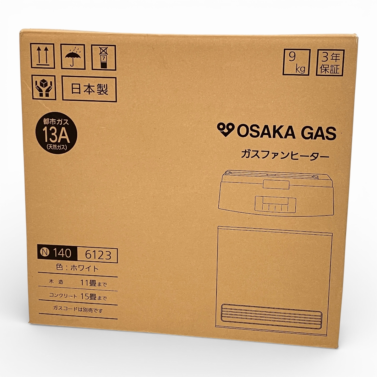 大阪ガス ファンヒーター 未使用」の買取実績・相場-ファンヒーター