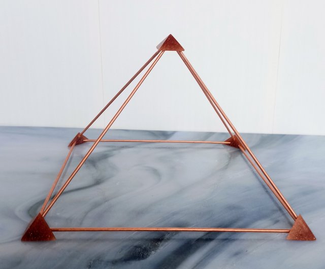 送料無料】ロシア 銅のピラミッドヒーリング |瞑想銅緊張ピラミッド