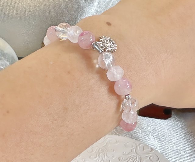 台湾 晨露之暄 ピンクアゼツライト・ローズクォーツ・ロードナイト