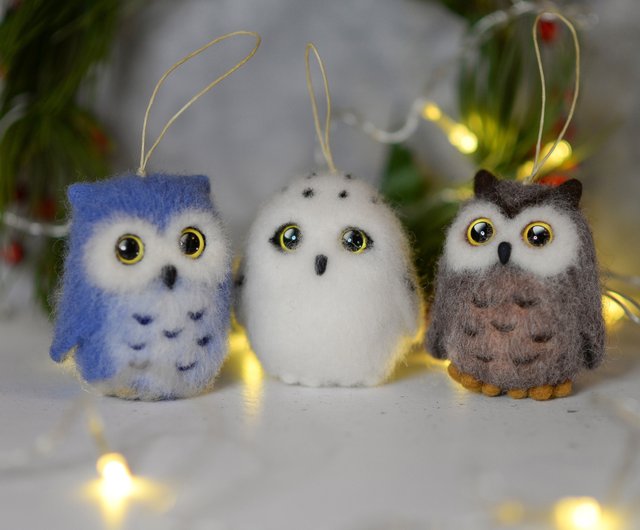 ロシア クリスマスフクロウのおもちゃ、フクロウ愛好家へのギフト