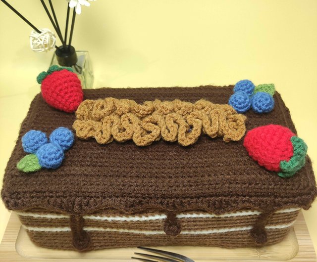 香港 【チョコレートフォールズケーキ】手作りティッシュボックス