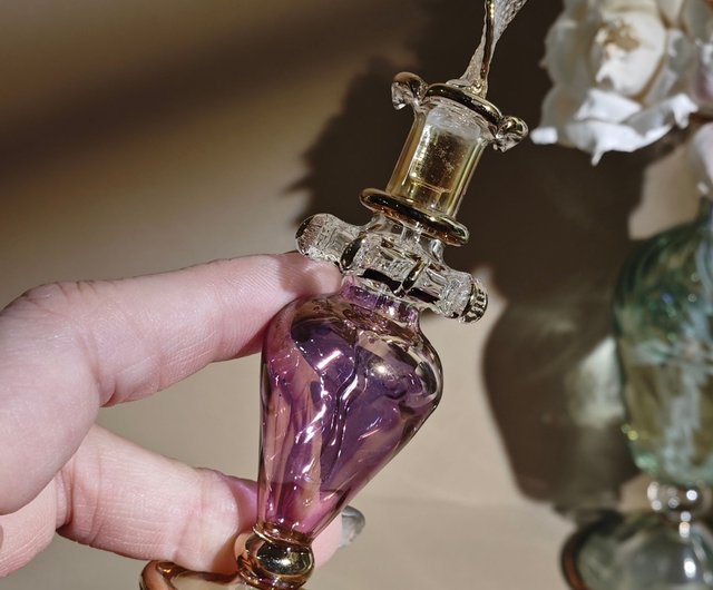 台湾 エジプト香水瓶-ナイルブリーズ-パープル(ポアドロップタイプ