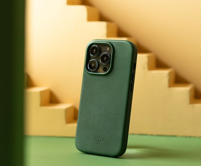 送料無料 40%OFF】台湾 レザーケース - フォレストグリーン iPhone14