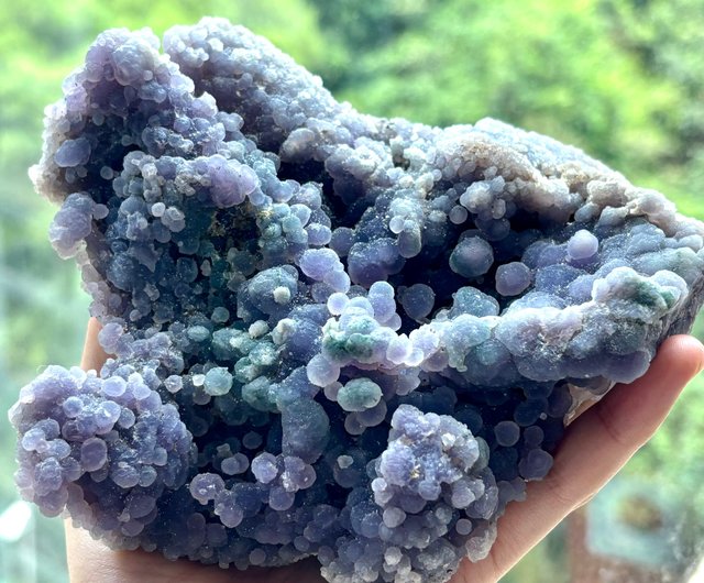 香港 *奇石シリーズ* 天然 グレープアゲート 原石 Natural crystal