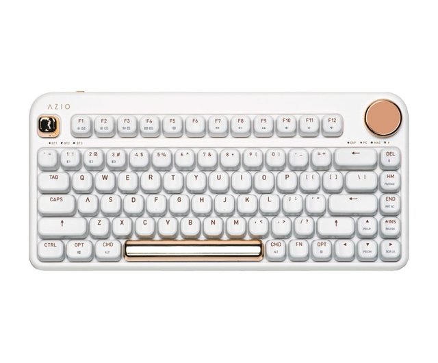 台湾 AZIO IZO 80% Bluetoothメカニカルキーボード - 青軸 - 選べる3色