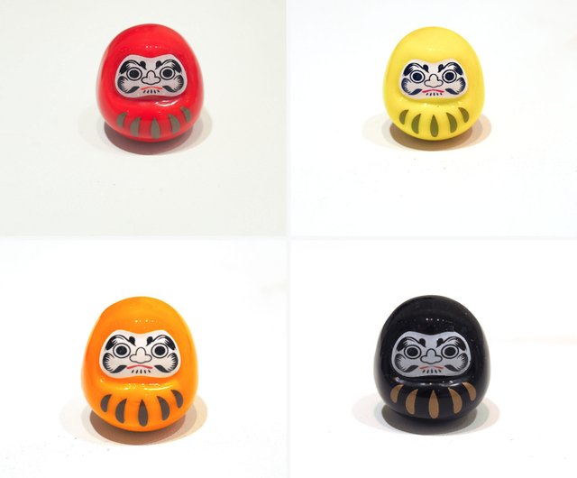 台湾 達磨タンブラーだるま福の神ガラス置物/富を呼び込む/開運を可能