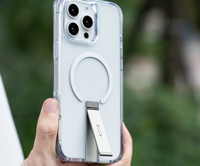 送料無料】台湾 iPhone 16 Pro/Pro Max Eleva スタンド磁気落下防止