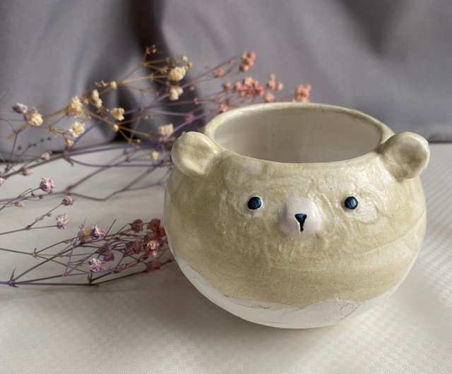 台湾 植木鉢 花入 陶芸 手作り陶器 ツーもち-陶磁器 - Pinkoi