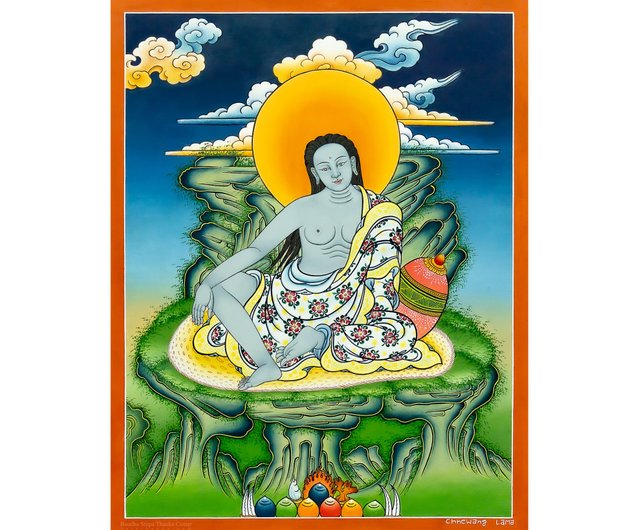 ネパール ミラレパ タンカ – 覚醒と変容のチベットのヨギ Boudha Stupa