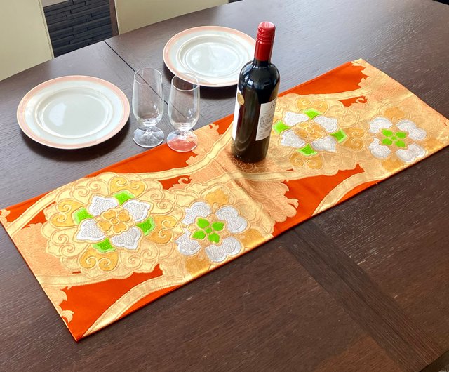 にゃお様オーダー専用ページ タッセル付きテーブルランナー 高級正絹