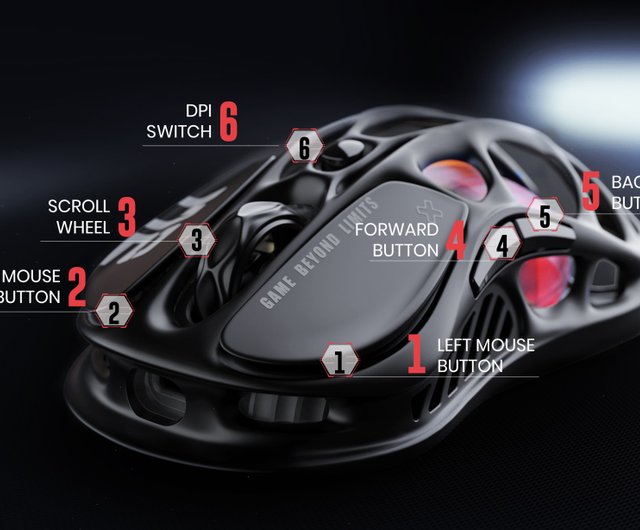香港 Gravastar Mercury ワイヤレス ゲーミング マウス M2 ステルス