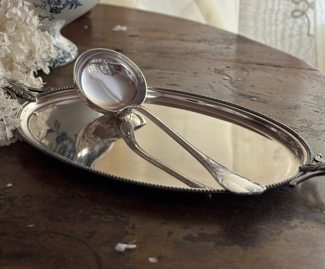 台湾 50394-美しいフランスの有名な銀食器クリストフルシルバースープ