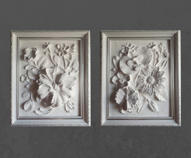 ロシア しっくいの壁の芸術植物の彫刻額縁入りウォールアートレリーフ