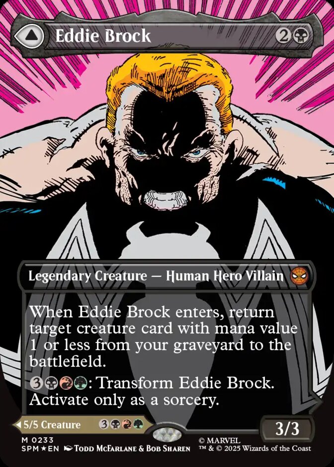 Eddie Brock-borderless, Marvel Spider-Man:Foil (SPM) Price History