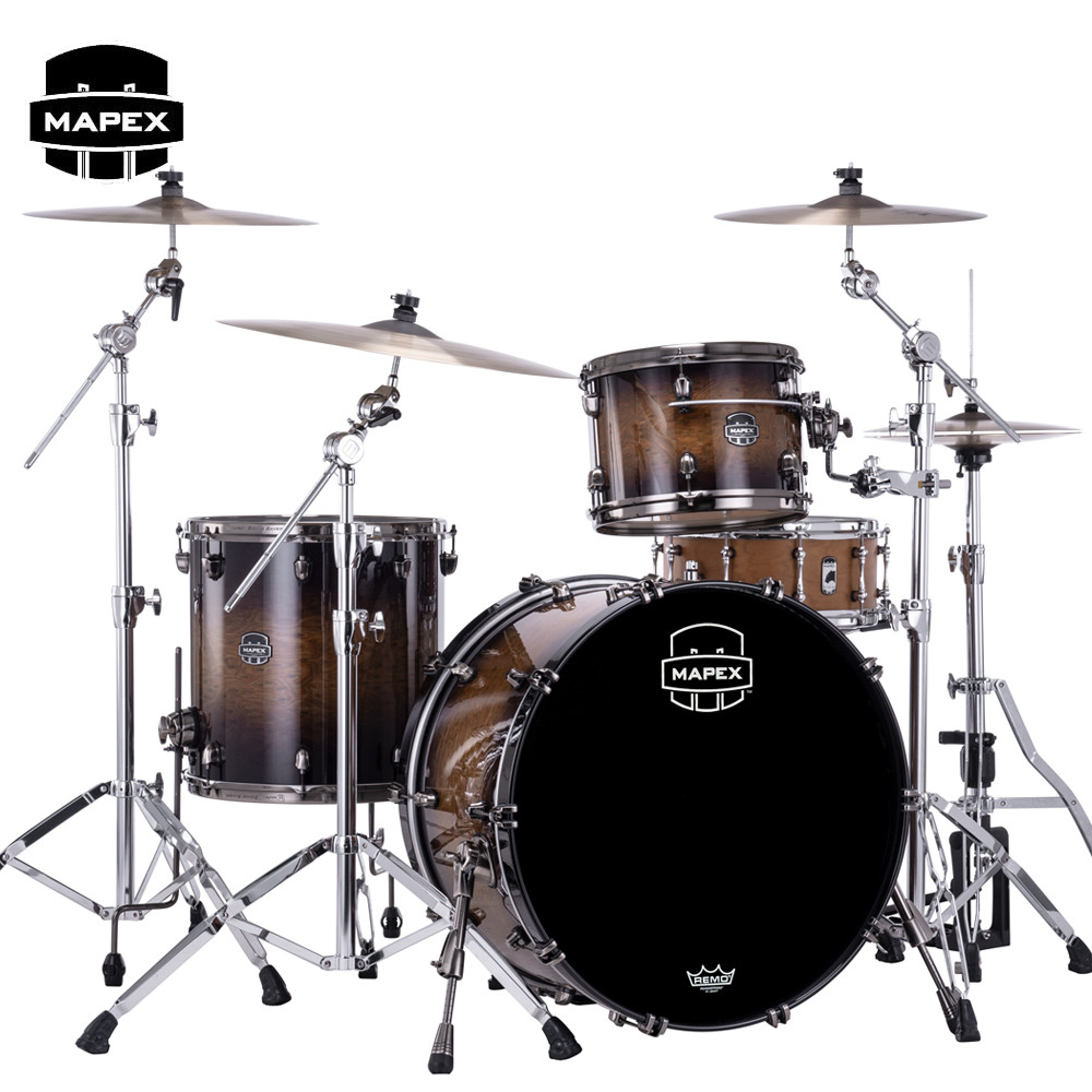 Mapex Saturn Evolution Hybrid Powerhouse Rock 3PC Shell Pack