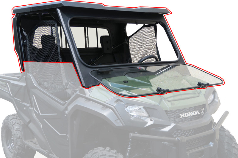 All Steel Complete Cab Enclosure System No Doors fits Honda