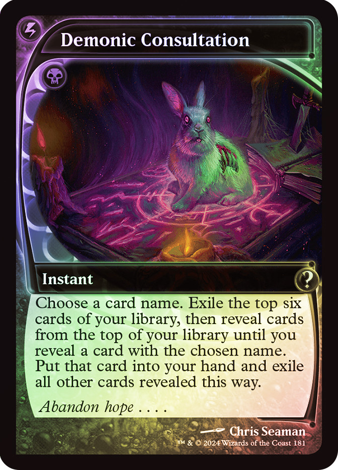 Demonic Consultation | Mystery Booster 2 | Star City Games